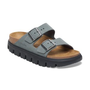 Arizona Chunky Basalt Grey Suede Leather