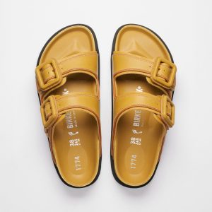Arizona Leather Buckle Exquisite Mustard Brown Nappa Leather
