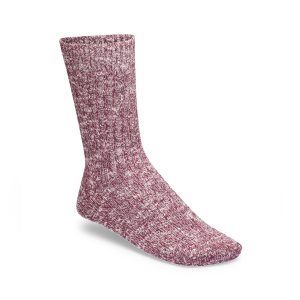Cotton Slub Socks Zinfandel