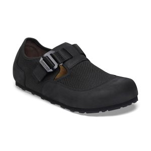 London Nova Black Textile/Nubuck Leather